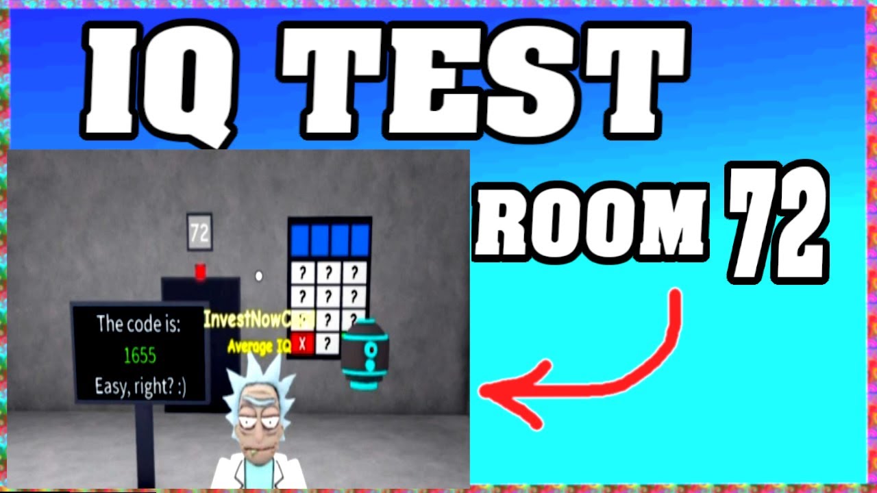 ROOM 72 IQ TEST Roblox Walkthrough 🧠 [Full Guide English] - YouTube