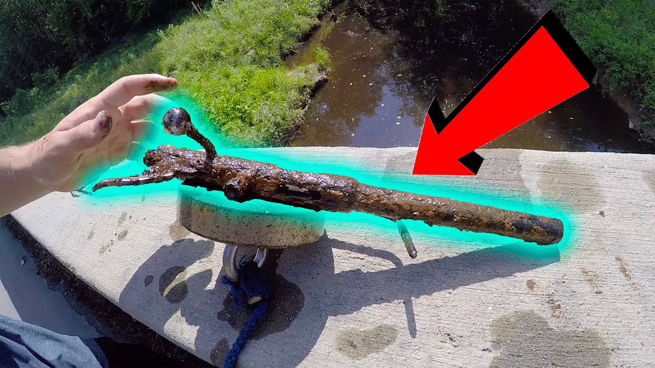 We FOUND A GUN while Fishing Roadside Creeks! YouTube