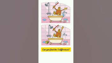 Can you find five differences in only 15 seconds ? #shorts #games # spot-the-difference #challenge