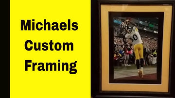 Custom framing from Michaels For The Man Cave