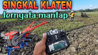 Traktor Sawah | Traktor Remot membajak Singkal Luku modifikasi