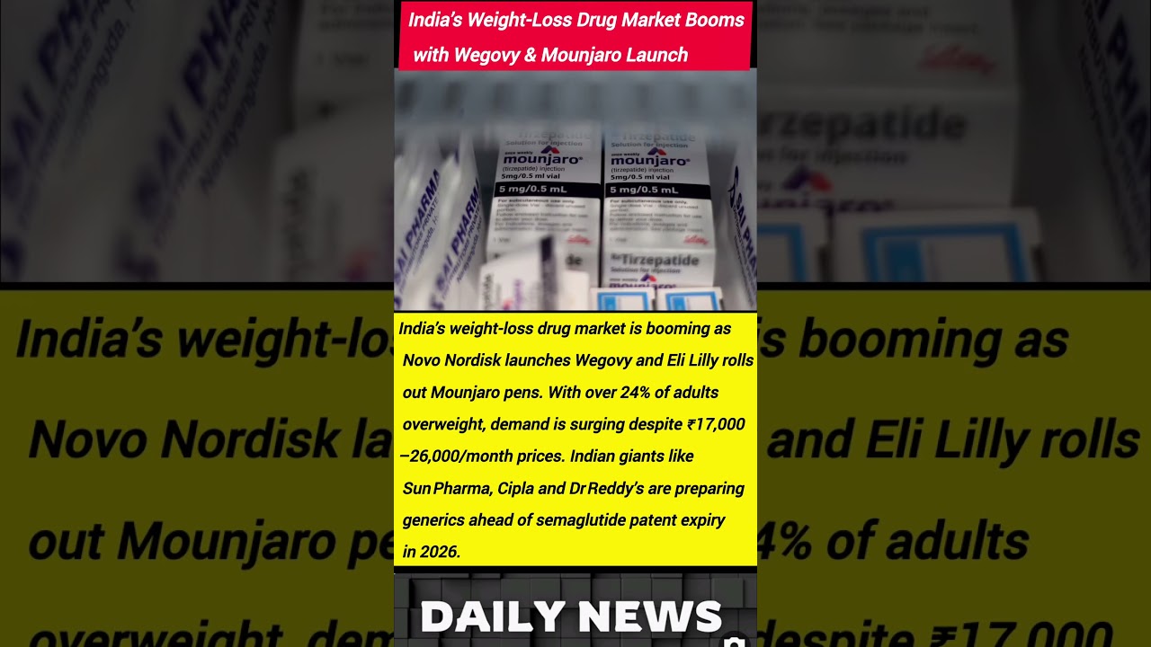 India’s Weight-Loss Drug Market Booms with Wegovy & Mounjaro Launch