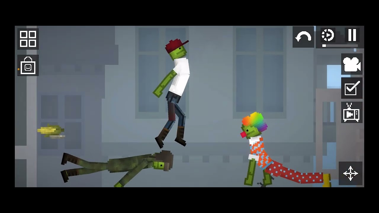 Mountain sandbox, clown, and Stickman fight