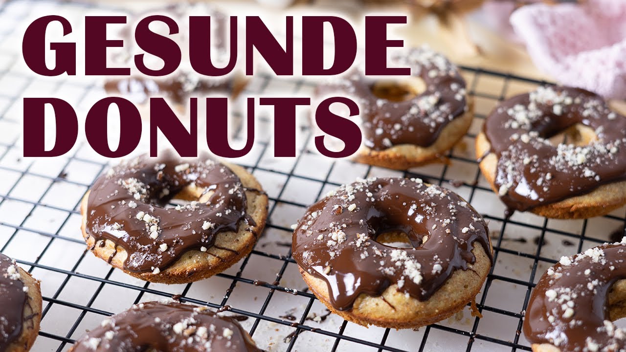 Gesunde Donuts - Zuckerfrei, Vollkorn, nicht frittiert, einfach und schnell gemacht