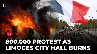 France Erupts in Protests LIVE: 1,800 Arrested, City Hall Set Ablaze | BREAKING