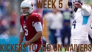 Kickers To Add Waiver Wire Week 5 Fantasy Football