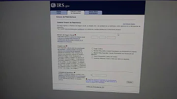 ¿Cómo puedo ver mi estado en el IRS?