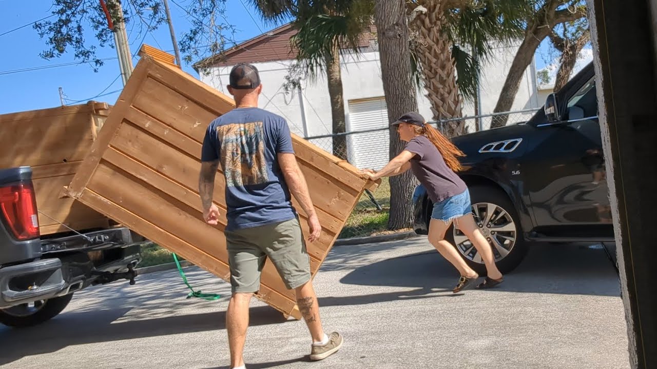 THE ARMOIRE THAT ALMOST KILLED ME!! Behind the scenes at Rehab Vintage Market.