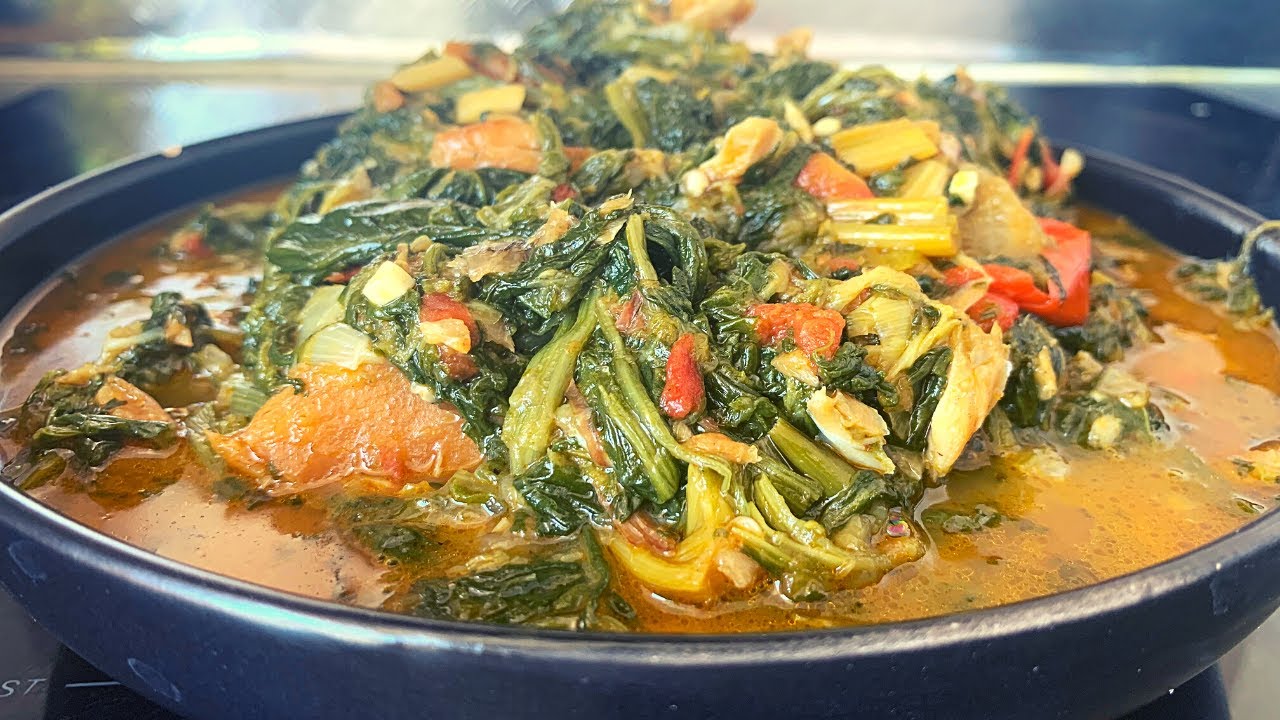 legume vert aux poissons salés(BITOYO),une autre manière de preparer le legume vert