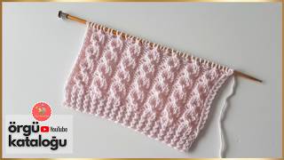 Sıralı İnciler Örgü Modeli Bayan Yelek Modelleri İki Şiş Kolay Örgü Modelleri