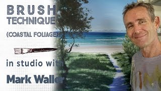 Use Your Old Brushes To Create Beach Plants! | In Studio with Mark Waller