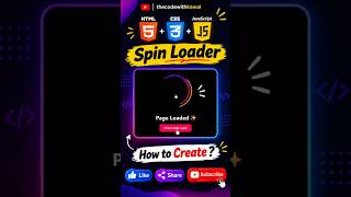 Information Create an Animated Spin Loader Using HTML, CSS & JavaScript 🔥 | CSS Loader Animation #shorts Update