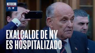Rudy Giuliani es hospitalizado en estado crítico pero estable