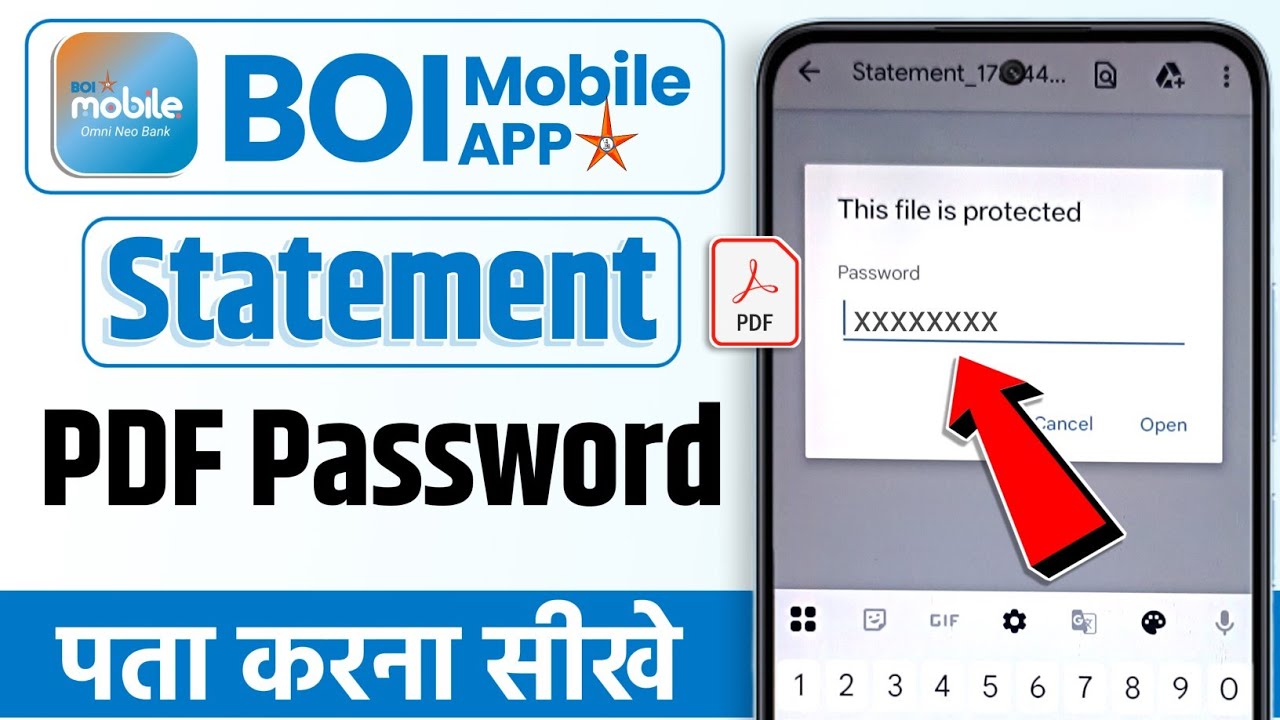 Boi Statement.pdf Bank of india statement pdf password | how to open boi bank statement ...