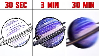 Drawing Hr 8799 B In 30 Seconds Vs 3 Minutes Vs 30 Minutes Can I Make This Exoplanet Look Real?