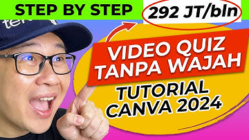 WOW! 🤑 Ini GAJI YOUTUBER bikin video YOUTUBE QUIZ TANPA WAJAH [ Tutorial CANVA ]