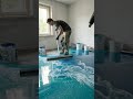 Luxury Living Room Transformation ✨ Epoxy Flooring Timelapse | Satisfying Makeover 😍 #epoxyflooring