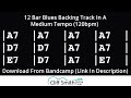 A  medium tempo 12 bar blues backing track 120bpm