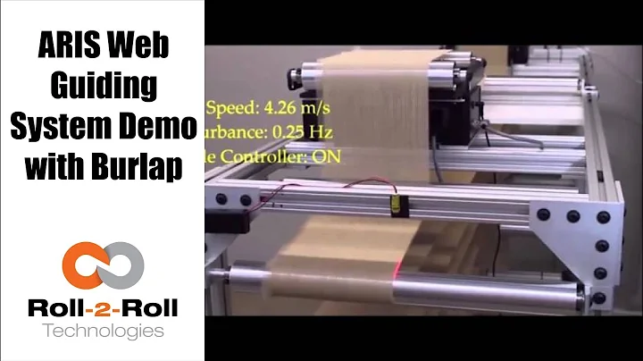 Roll-2-Roll Web Guide Demo with Burlap
