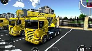 Mobile Crane Truck stimulator - Installation of Highway Overpass / Crane  game android iosgameplay screenshot 5