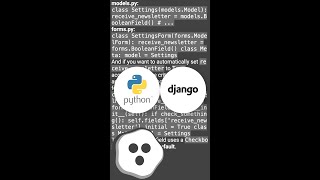 How to insert a checkbox in a django form #shorts