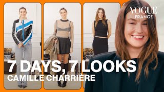 Comment Camille Charrière s’habille-t-elle chaque jour ? | 7 Days, 7 Looks | Vogue France