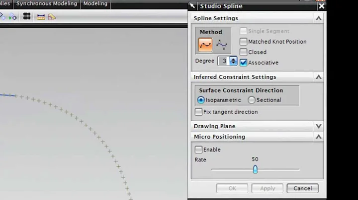 NX Modeling - Studio Spline