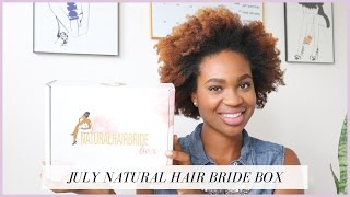 July Natural Hair Bride Box + Bridal Chignon on Natural Hair | Wedding Hair Series