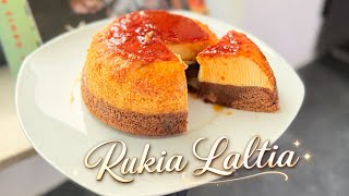 Pour Cake Batter Over Flan… The Result Is Amazing! Flan Cake Recipe // Flan Taart🍰 .