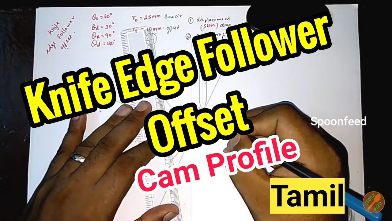 Knife Edge Follower-Offset | Cam Profile | KOM | Tamil | B.Logesh Babu