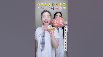 Thumbnail of Funny Sisters Emoji Eating Challenge | #asmr #food #shorts