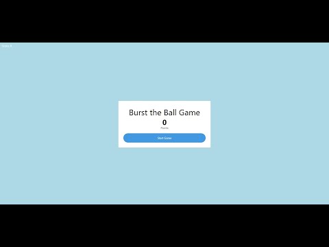 Burst the Ball Game using JavaScript