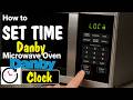 How to Change TIME Clock on a DANBY Microwave (White Stainless Steel Black DMW Countertop Range Set)