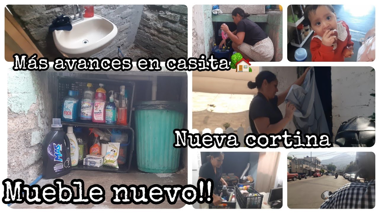 MAS AVANCES EN CASITA🏡 IMPROVISE UN MUEBLE 