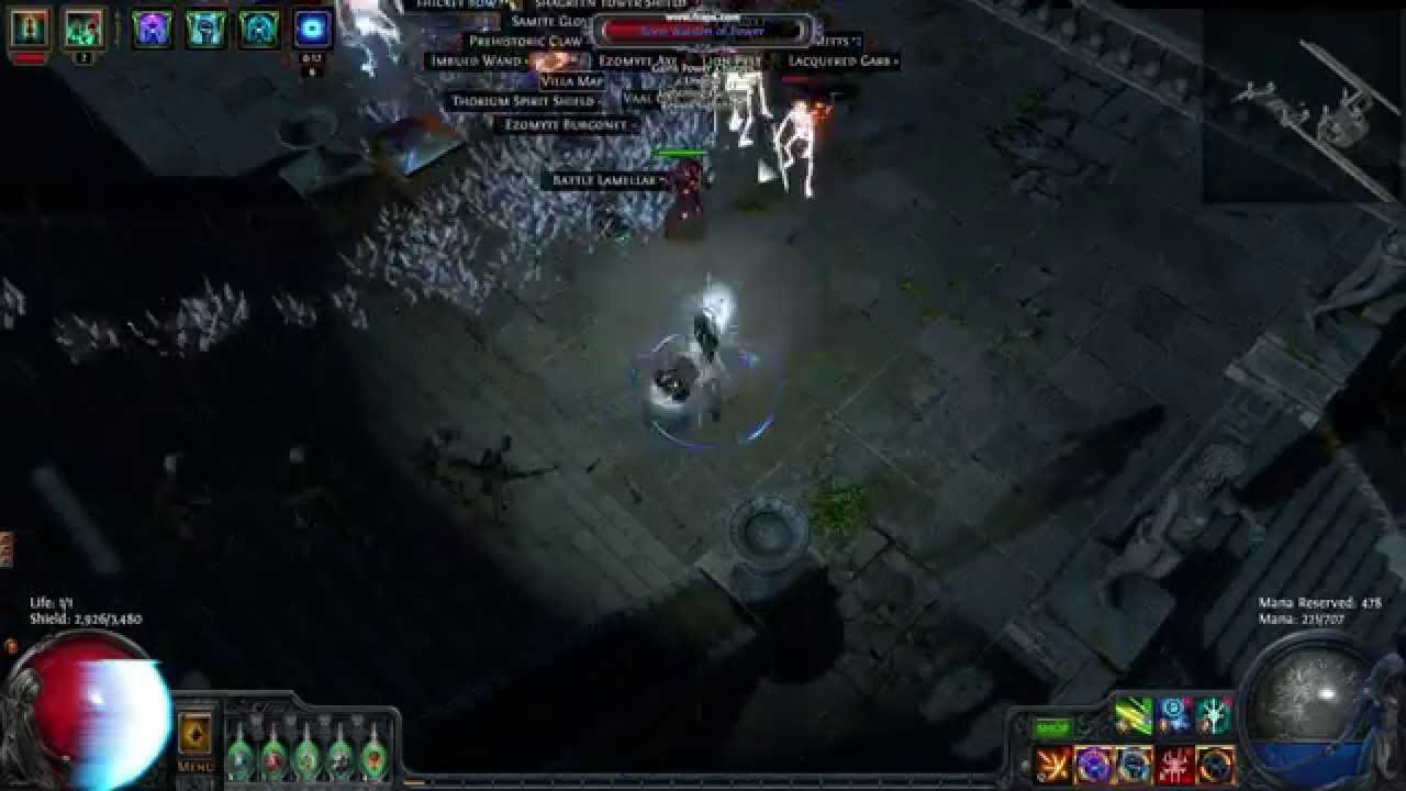 Path Of Exile Barrage CoC Wander Gameplay