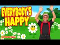 Everybodys happy song  action song for kids  brain breaks  kids songs by the learning station