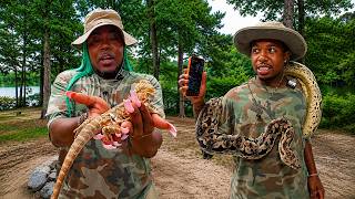 Deshae Frost Camping on The Creek! W/ SAUCY SANTANA