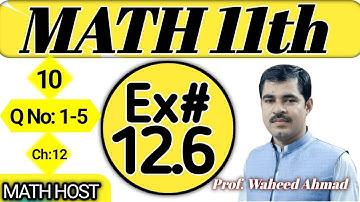 Class 11 math exercise 12.6 | Exercise 12.6 class 11 maths