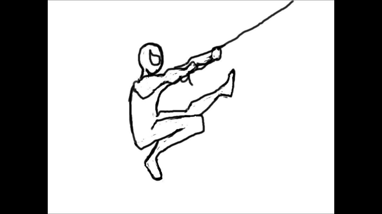 Spiderman Hand Drawn Swing Animation - YouTube