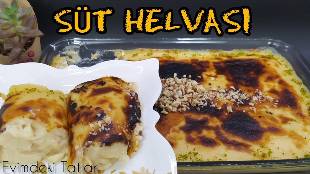 SÜT HELVASI????BURSANIN MEŞHUR SÜT HELVASI TARİFİ????Az malzemeli yapımı kolay harika bir tatlı tarifi