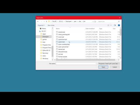 Associate .pl file with Padre Editor