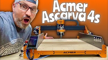 Acmer Ascarva 4s CNC Machine Unboxing! I did my first 3D Carve today!