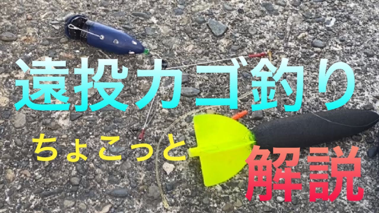 足保堤防で遠投カゴ釣りのちょこっと講習