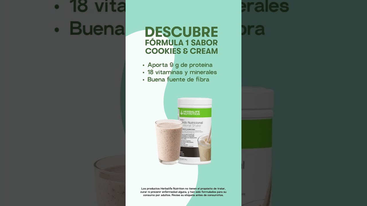Batido Herbalife sabor Cookies and Cream