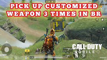 PICK UP A CUSTOMIZED WEAPON 3 TIMES IN BR IN COD MOBILE | CUSTOMIZED WEAPON FROM AIR DROP |JBHUNTERS