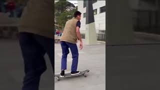 Longboard Fakie Treflip 🤨? - APEX 37 DIAMONDDROP Tricks #shorts