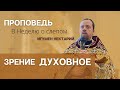 Зрение духовное | проповедь в Неделю о слепом