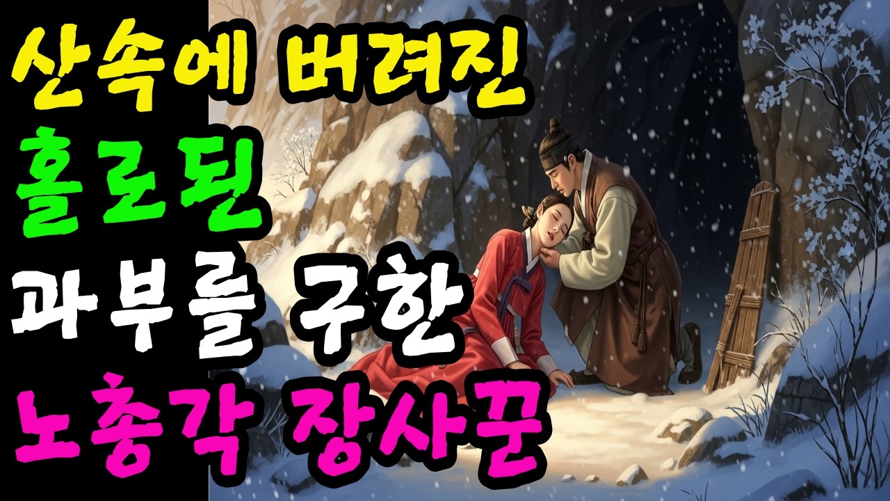 [달빛야담]산속에 버려진 홀로된 과부를 구한노총각 장사꾼ㅣ야담.민담.전설.설화.옛날 이야기.오디오북.수면동화.조선이야기.조선야담.조선로맨스