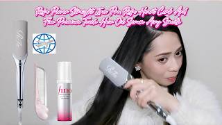 ReFa Power Straight Iron Pro And Refa Heart Comb | Fino Premium Touch Hair Oil Serum Airy Smooth