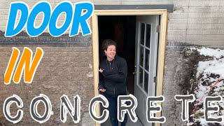 How To Install An Exterior Door In A Concrete Wall
